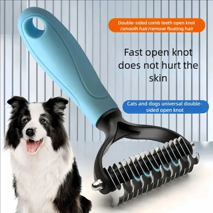 Double Sided Pet Deshedding Brush