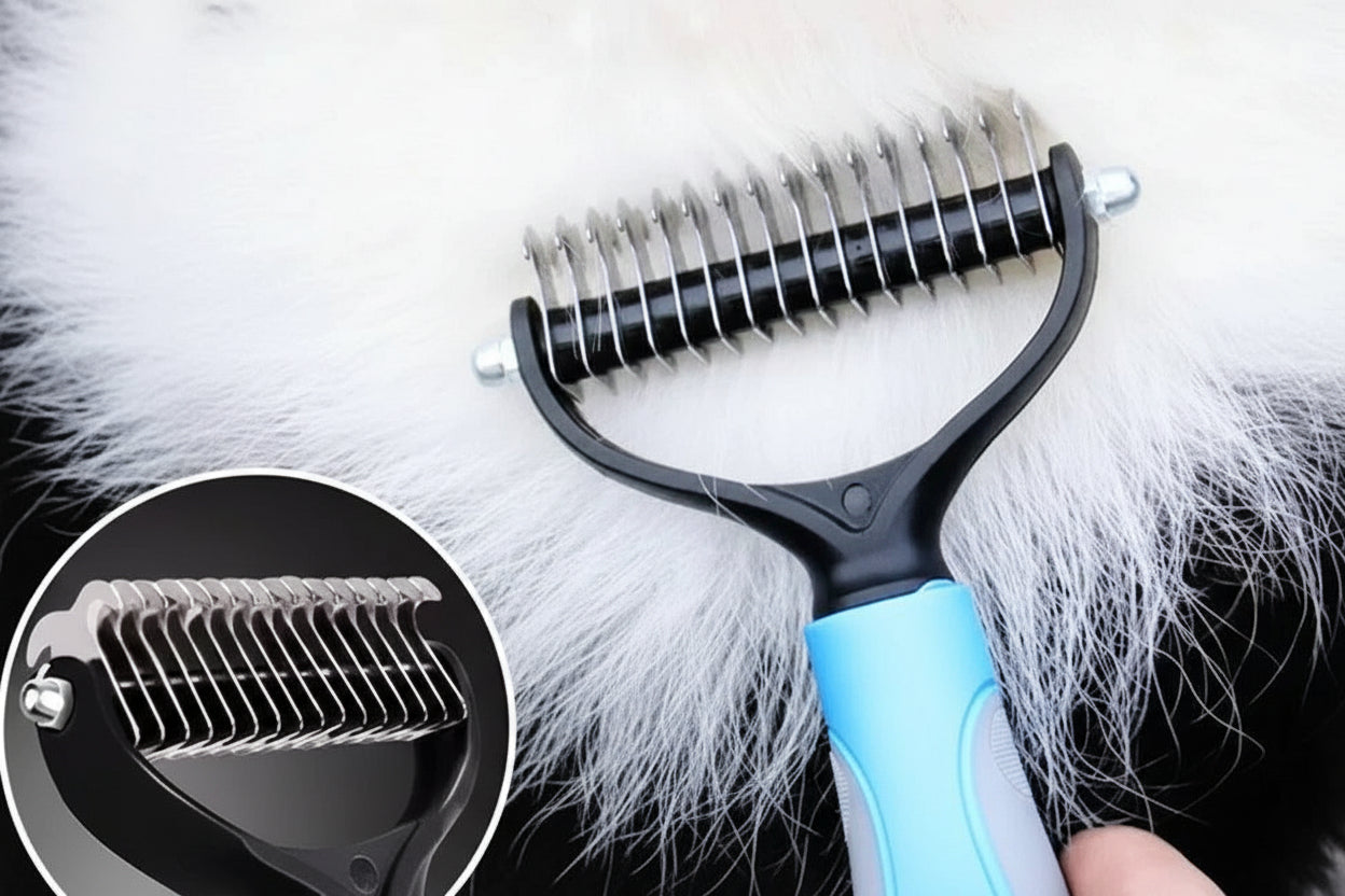 Double Sided Pet Deshedding Brush